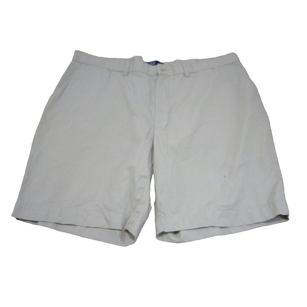 Polo Ralph Lauren Mens Shorts 42x9 Beige Prospect Short Chino‎ Flat Front Golf